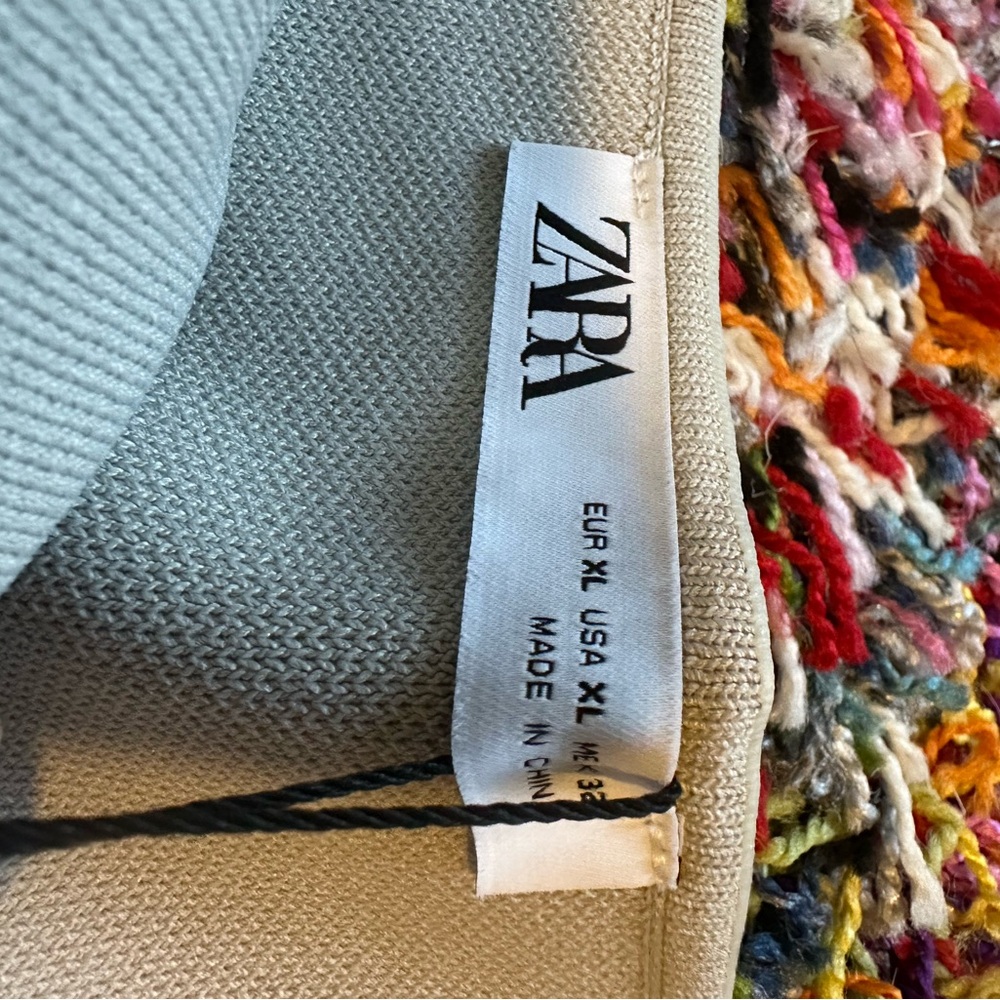 Zara Silver Strapless Women's Top - Picture 5 of 7
